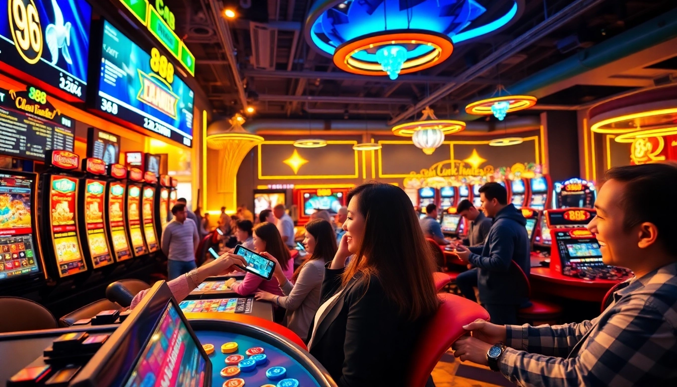 Exciting online gaming scene at 888b.rodeo with players enjoying slots and fish shooting games.