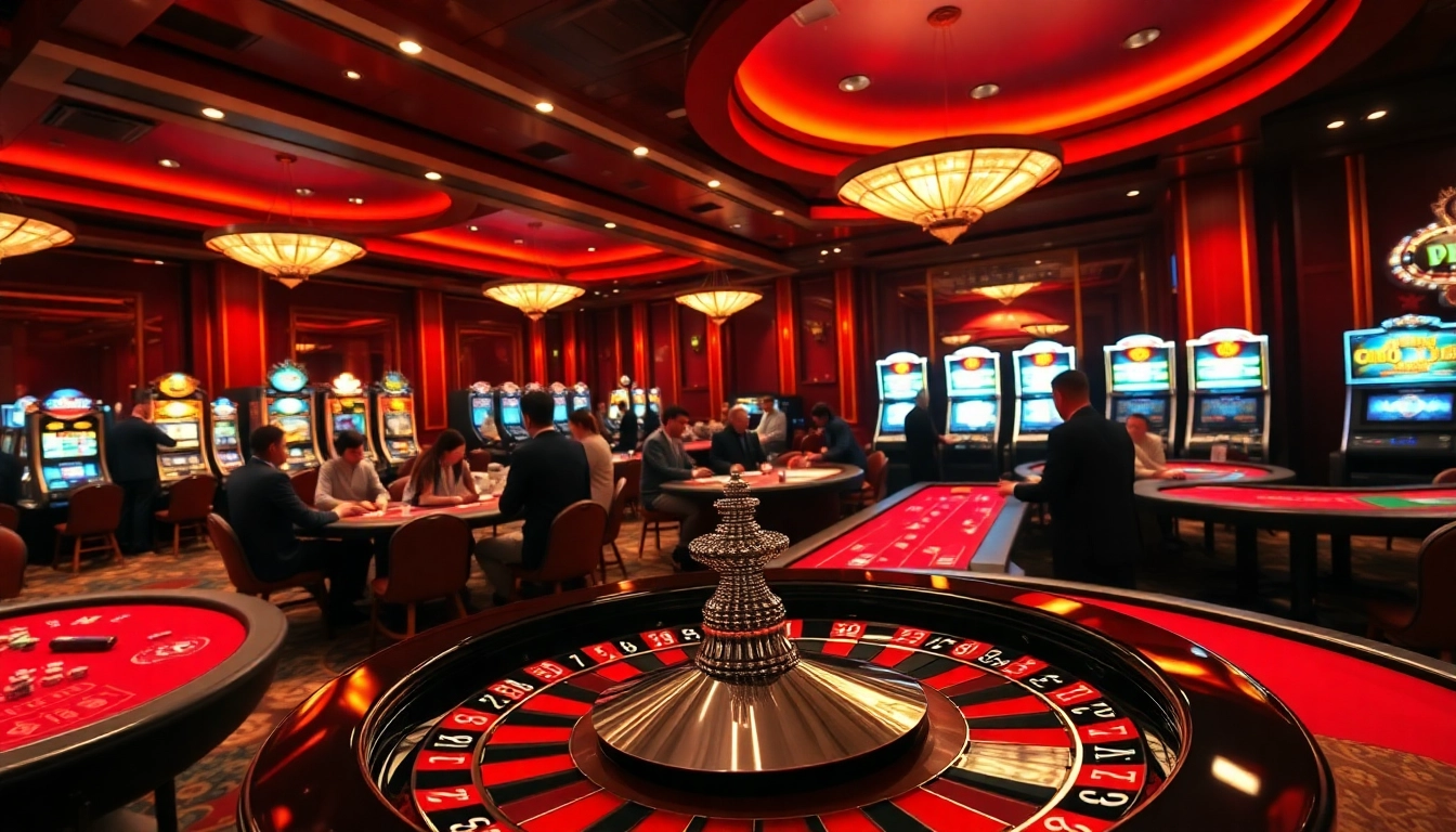 Action-packed gambling scene showcasing UU 88 with players engaged at luxurious casino tables.