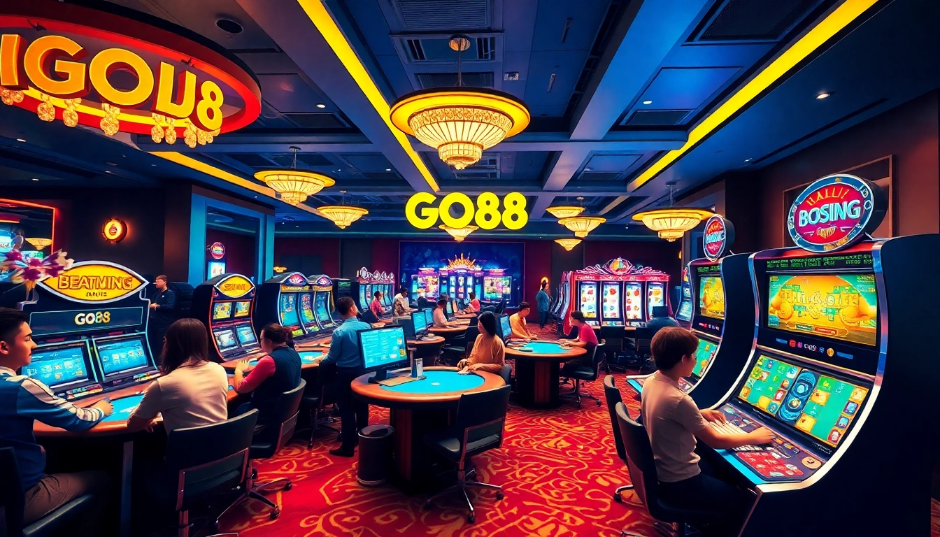 Experience thrilling gaming at dittytalk.com with vibrant visuals of GO88's exciting games.