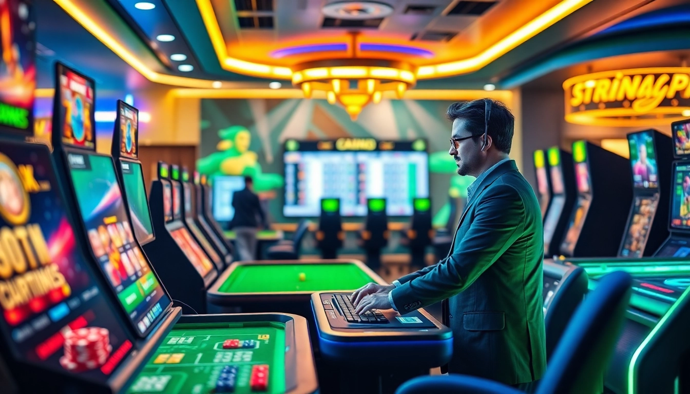 Online gambling scene featuring stimmgewitter.org with vibrant graphics and user-friendly interface.